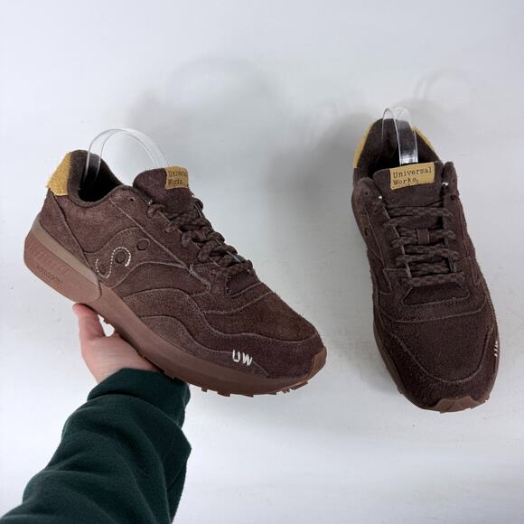 Saucony Jazz NXT x Universal Works Sneakers Men's 12 Brown Suede Athletic Shoes
